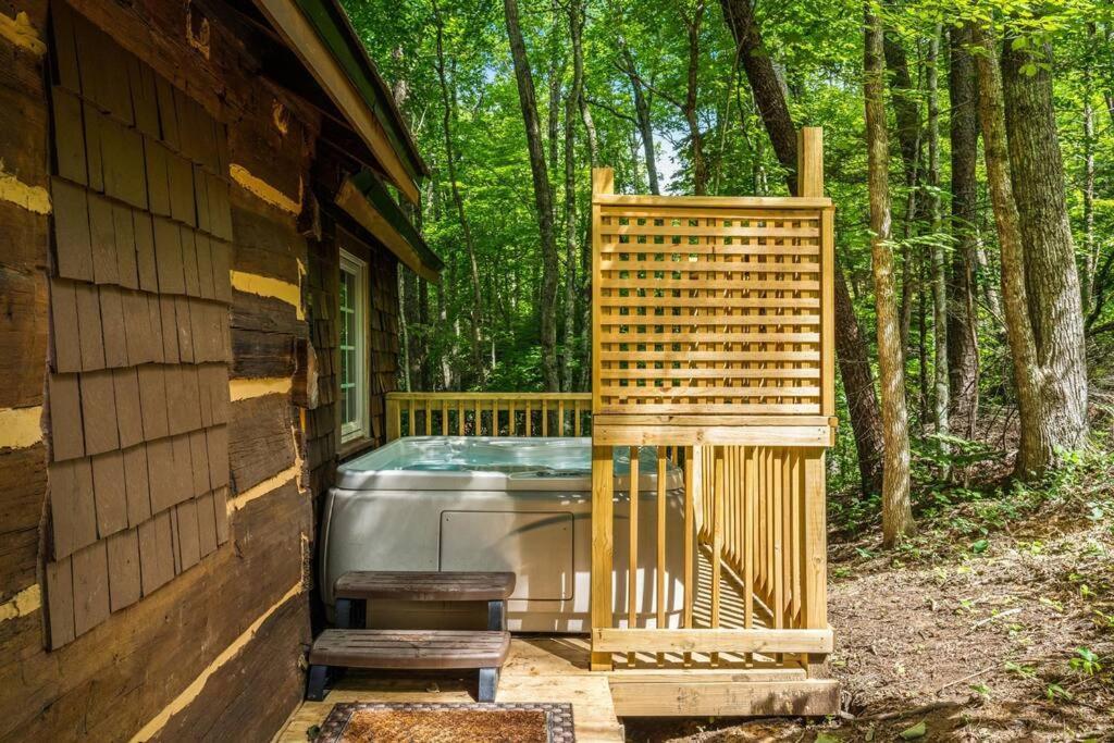 Boozy Bear Bungalow Romantic Cabin 5 Mins 2 Downtown With Hot Tub And Fire Pit ガトリンバーグ エクステリア 写真